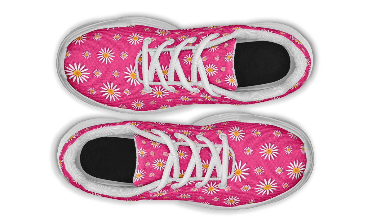 Daisies on Hot Pink