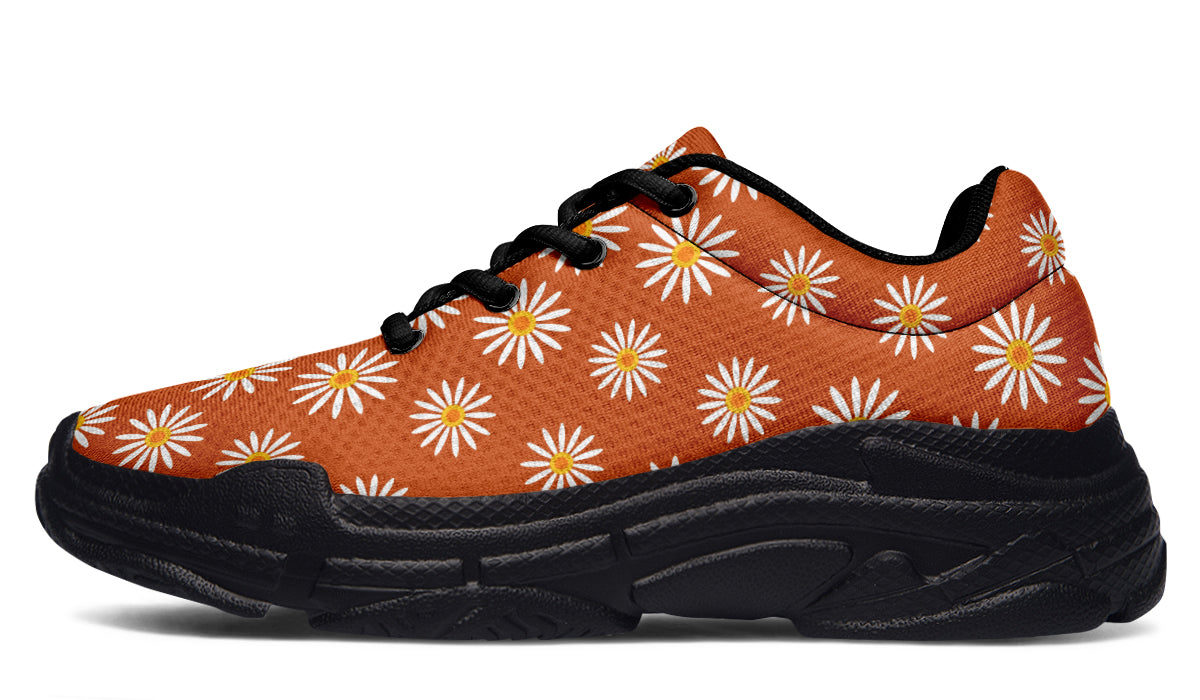 Daisies on Orange