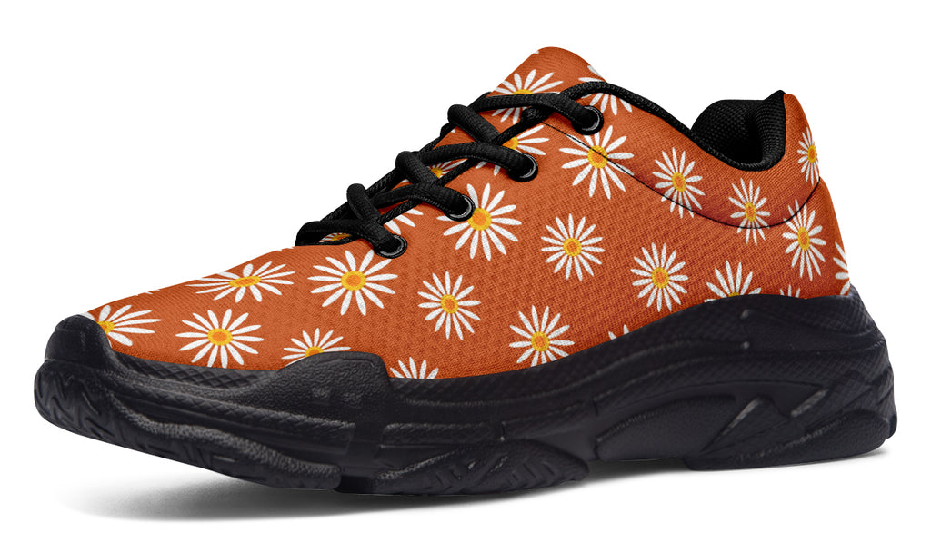 Daisies on Orange