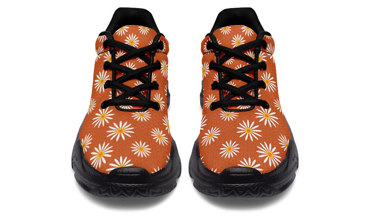 Daisies on Orange