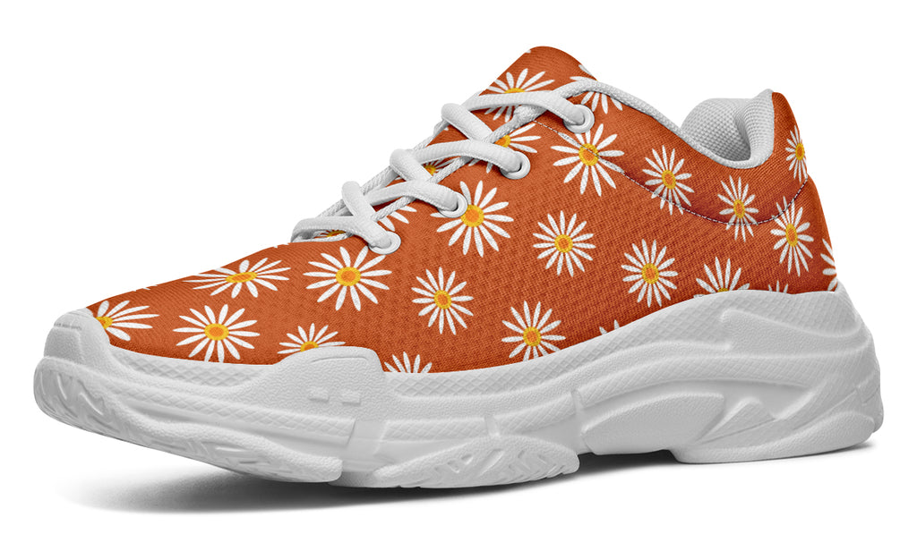 Daisies on Orange