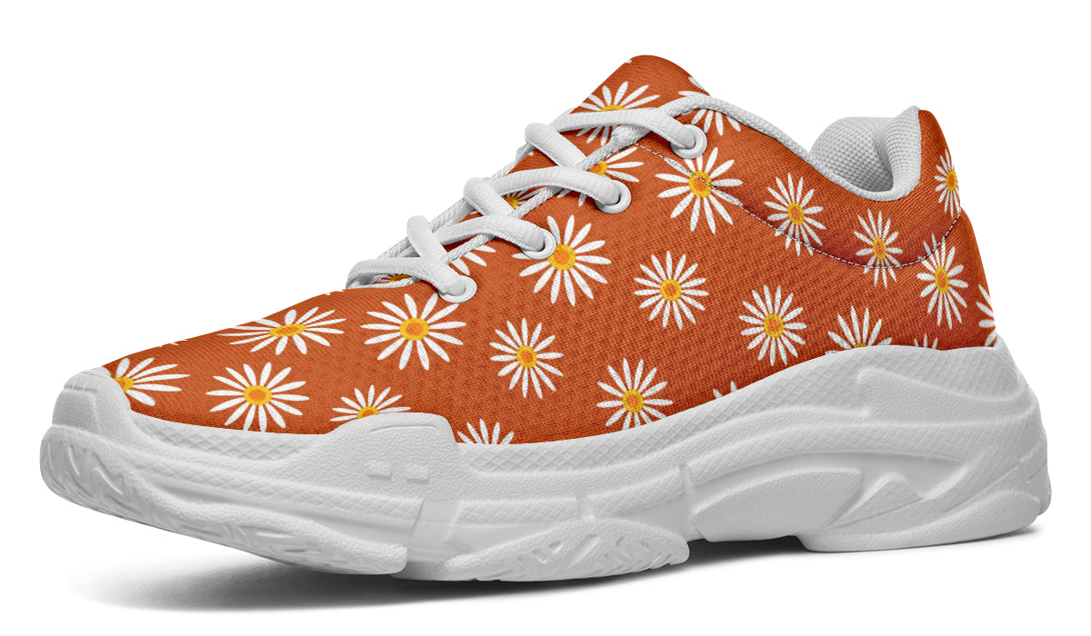 Daisies on Orange