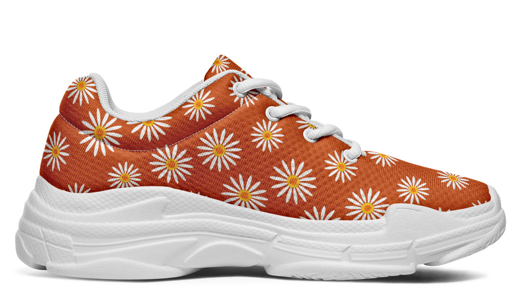 Daisies on Orange