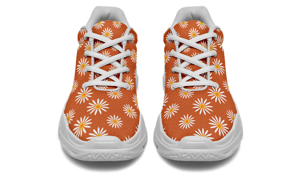 Daisies on Orange