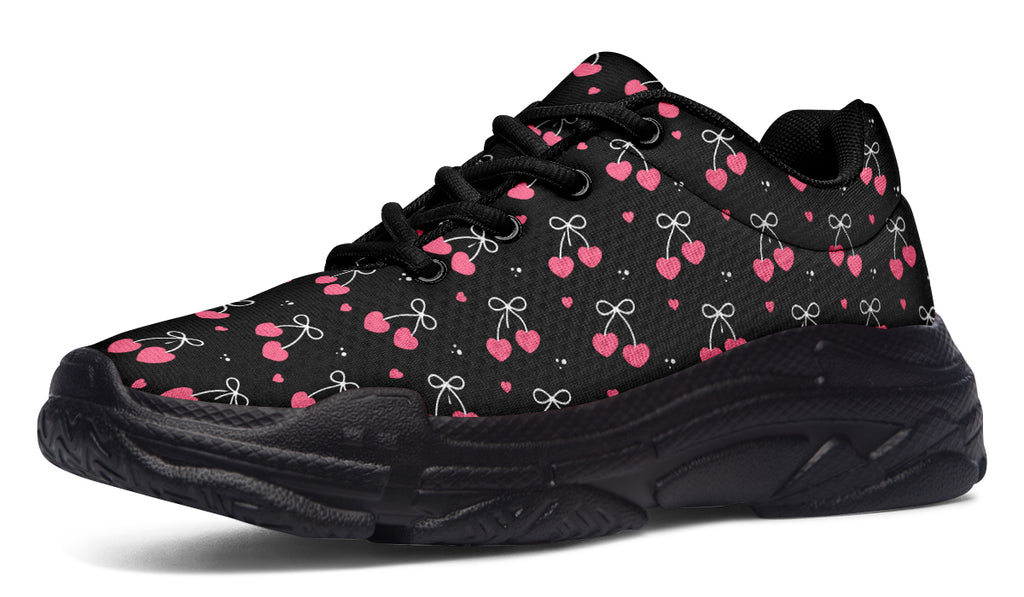 Heart Bows on Black
