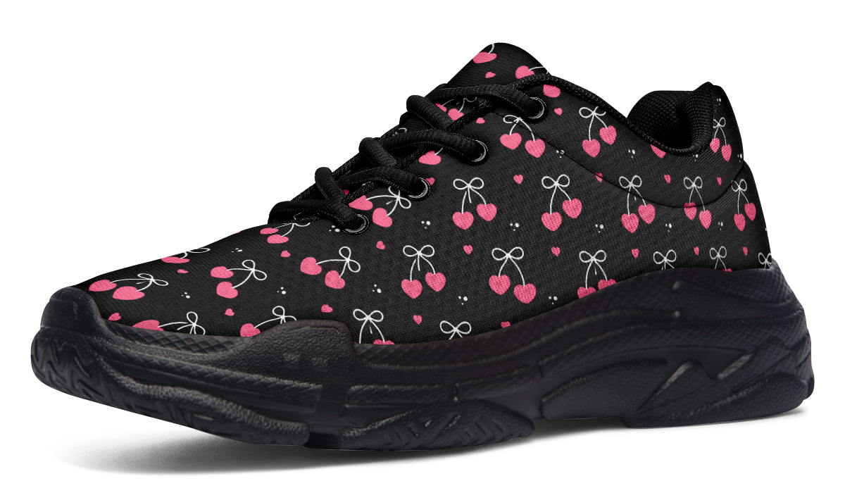 Heart Bows on Black