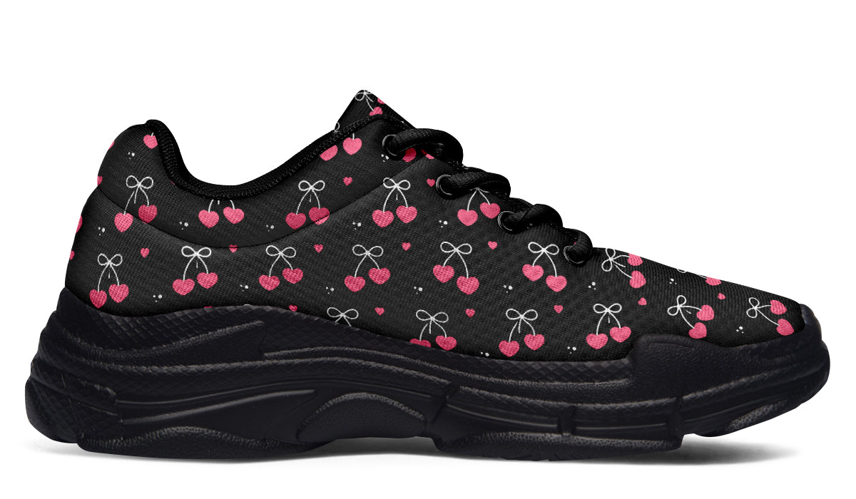 Heart Bows on Black