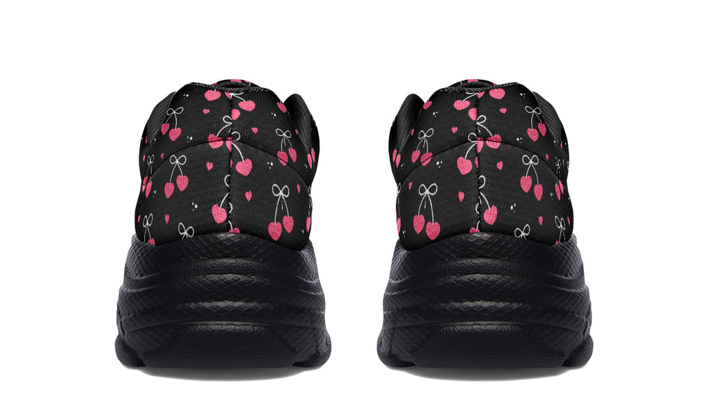 Heart Bows on Black