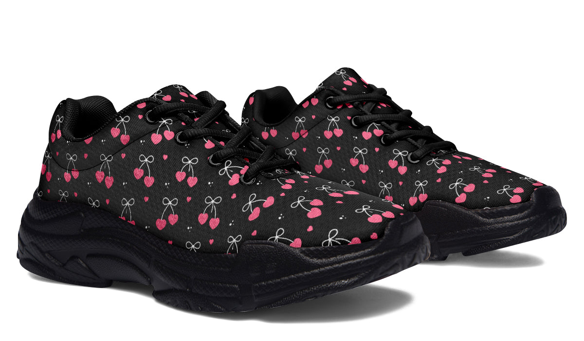 Heart Bows on Black