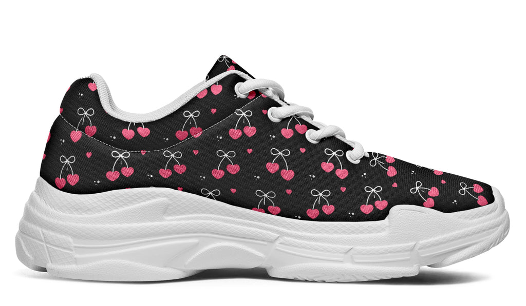 Heart Bows on Black