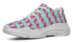 Hot Pink Bows on Mint