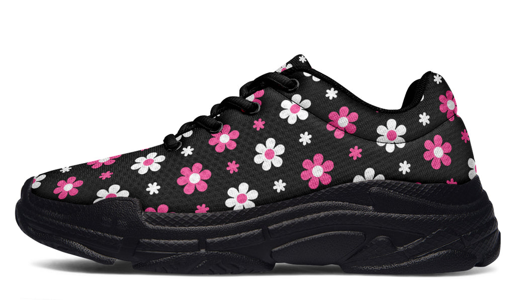 Pink And Black Flowers