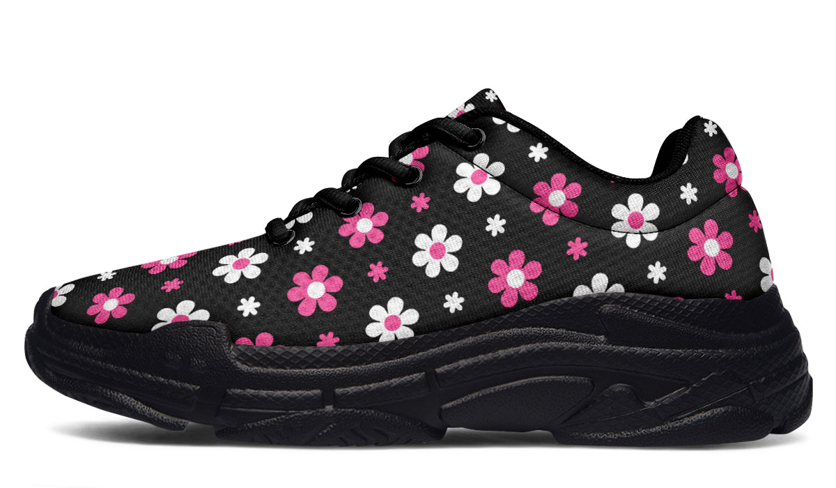 Pink And Black Flowers