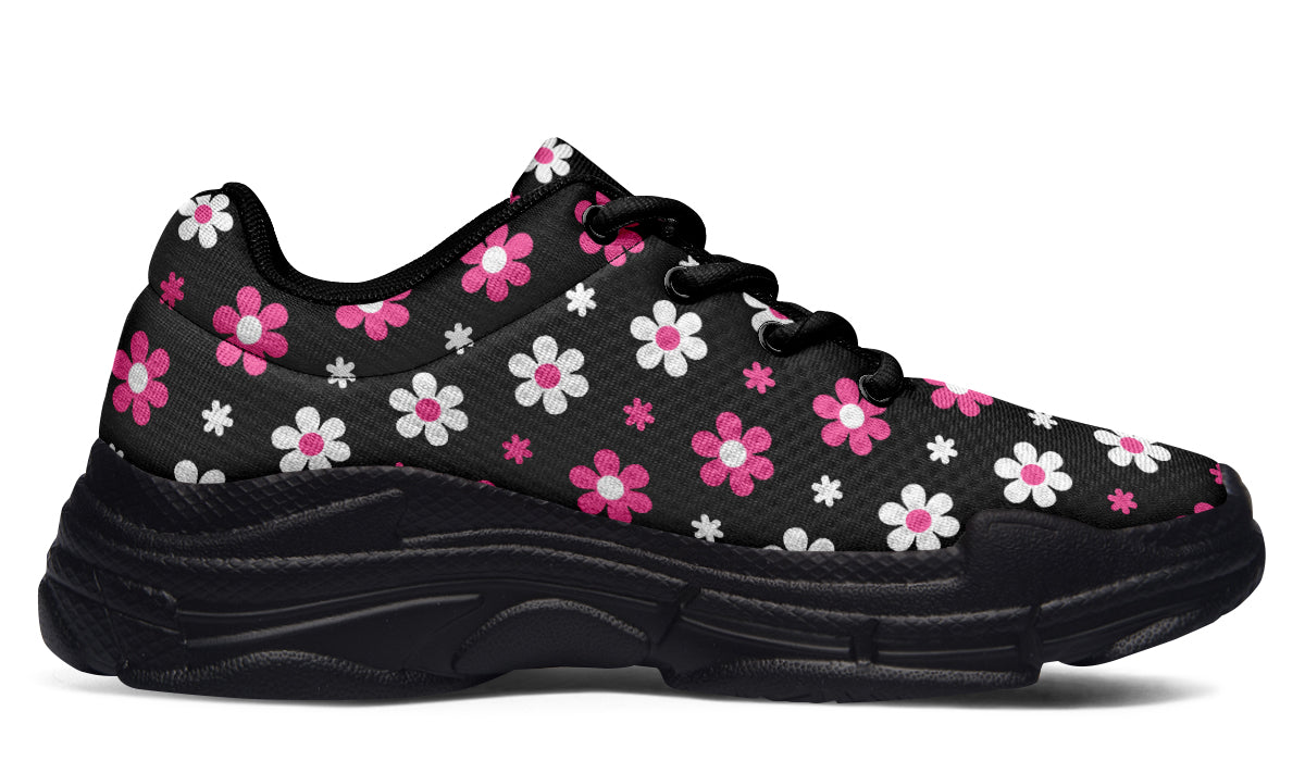 Pink And Black Flowers