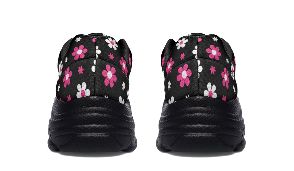 Pink And Black Flowers