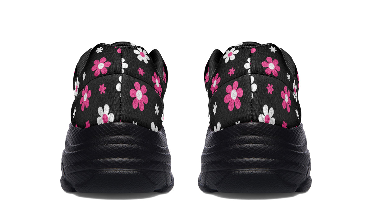 Pink And Black Flowers