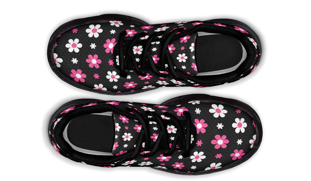 Pink And Black Flowers