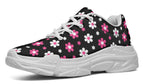 Pink And Black Flowers
