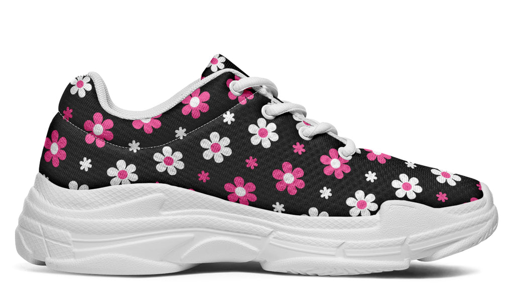Pink And Black Flowers