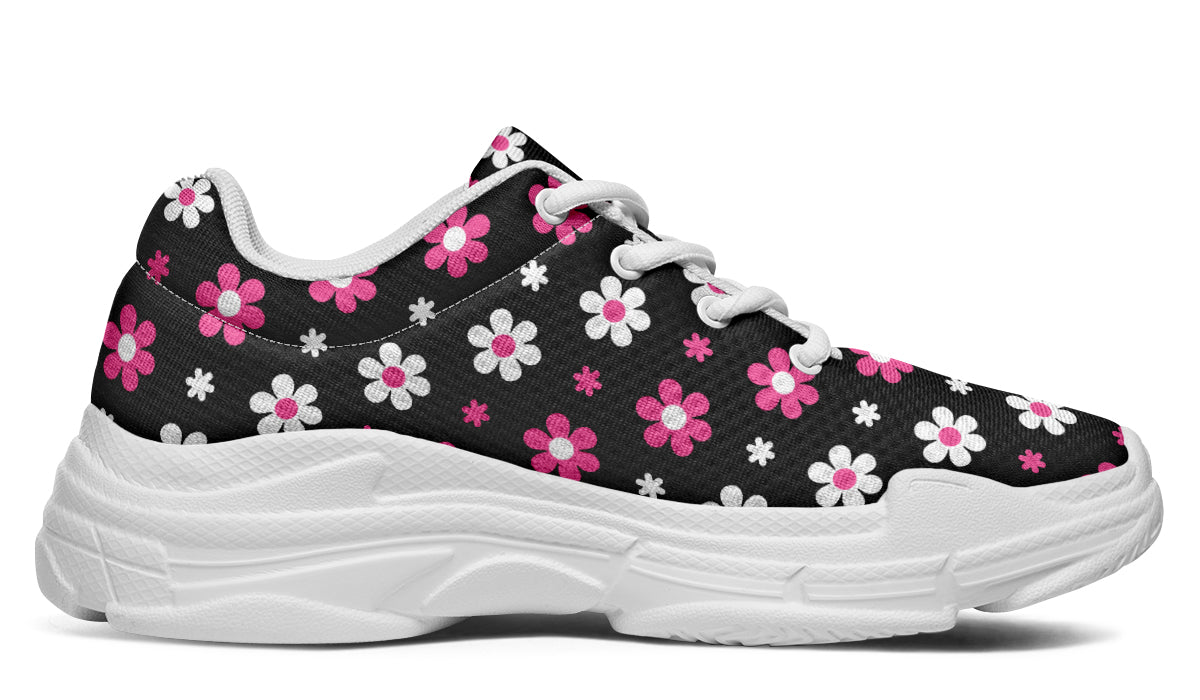Pink And Black Flowers