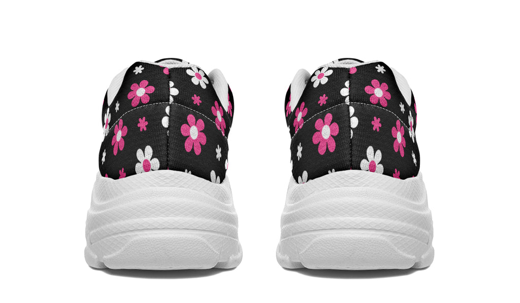 Pink And Black Flowers