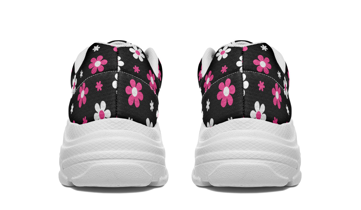 Pink And Black Flowers