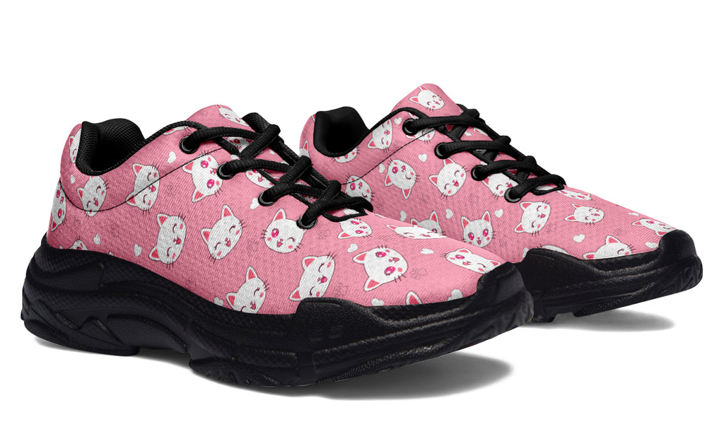 Pink Cat Chunky Sneakers Test