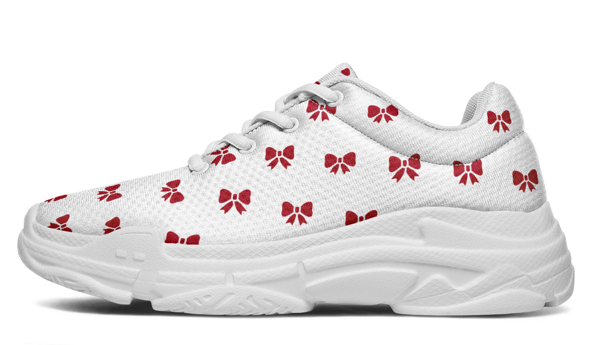 Ribbon Red on White