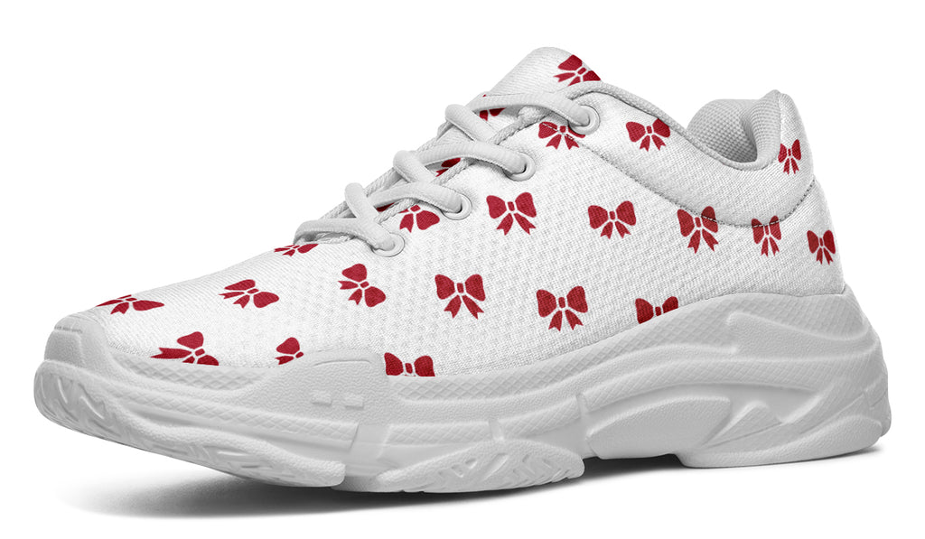 Ribbon Red on White