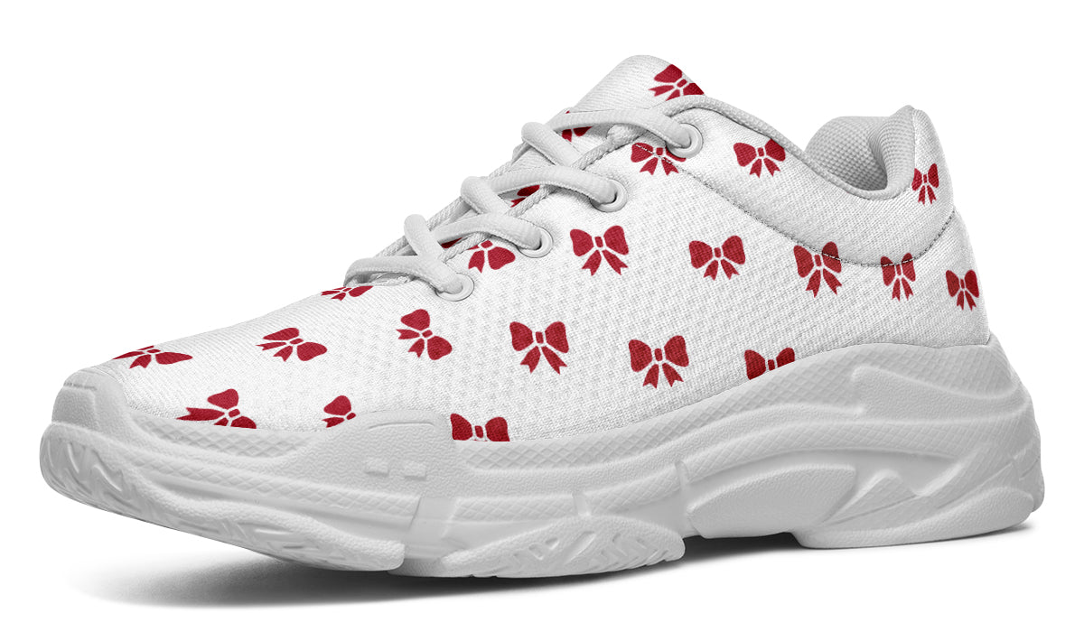 Ribbon Red on White