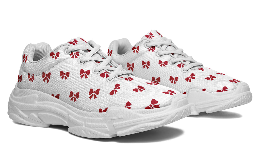 Ribbon Red on White