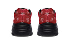 White Bows on Red