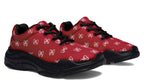 White Bows on Red
