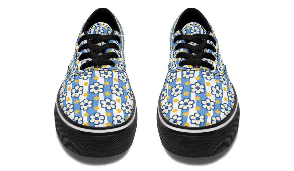 Blue Daisy Stripe