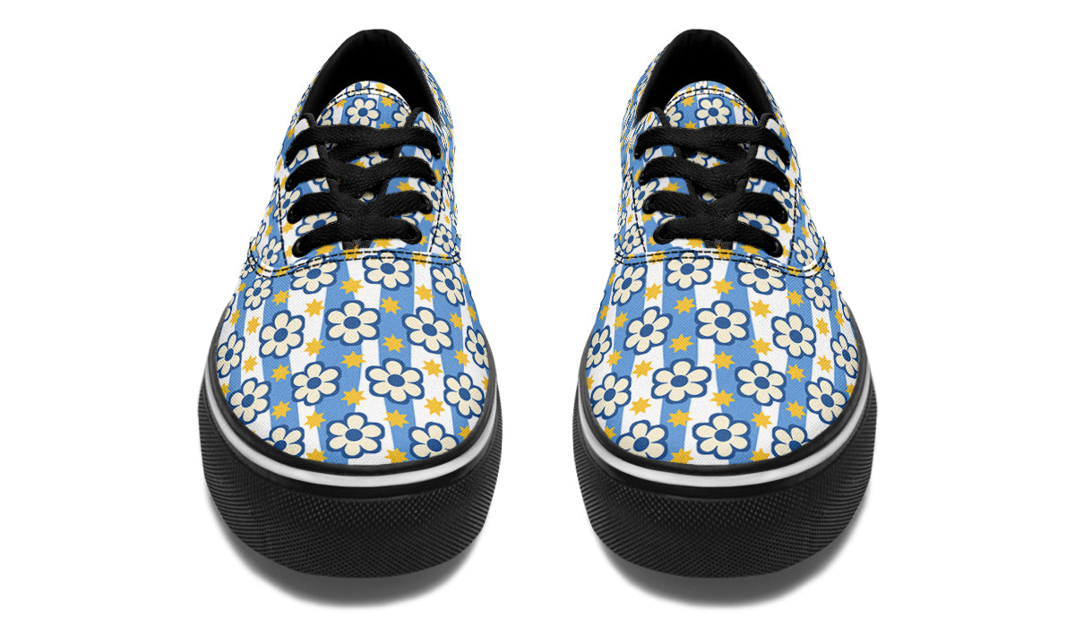 Blue Daisy Stripe
