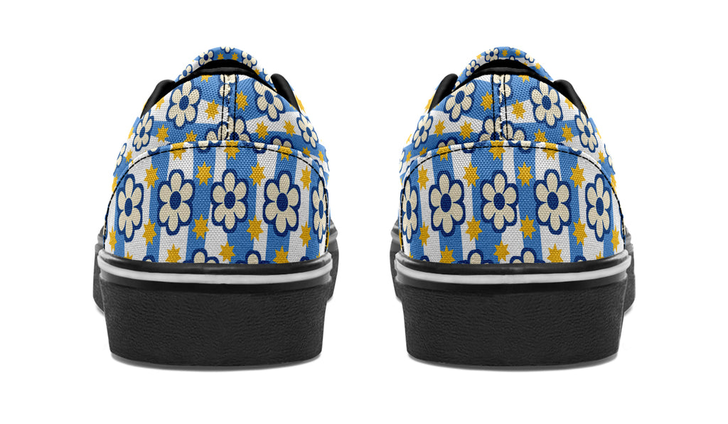 Blue Daisy Stripe