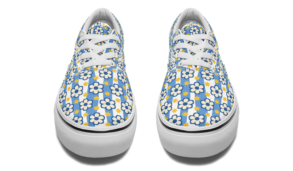 Blue Daisy Stripe
