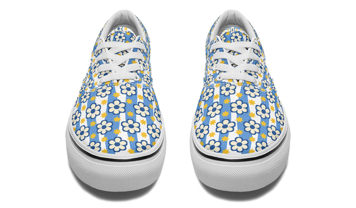 Blue Daisy Stripe