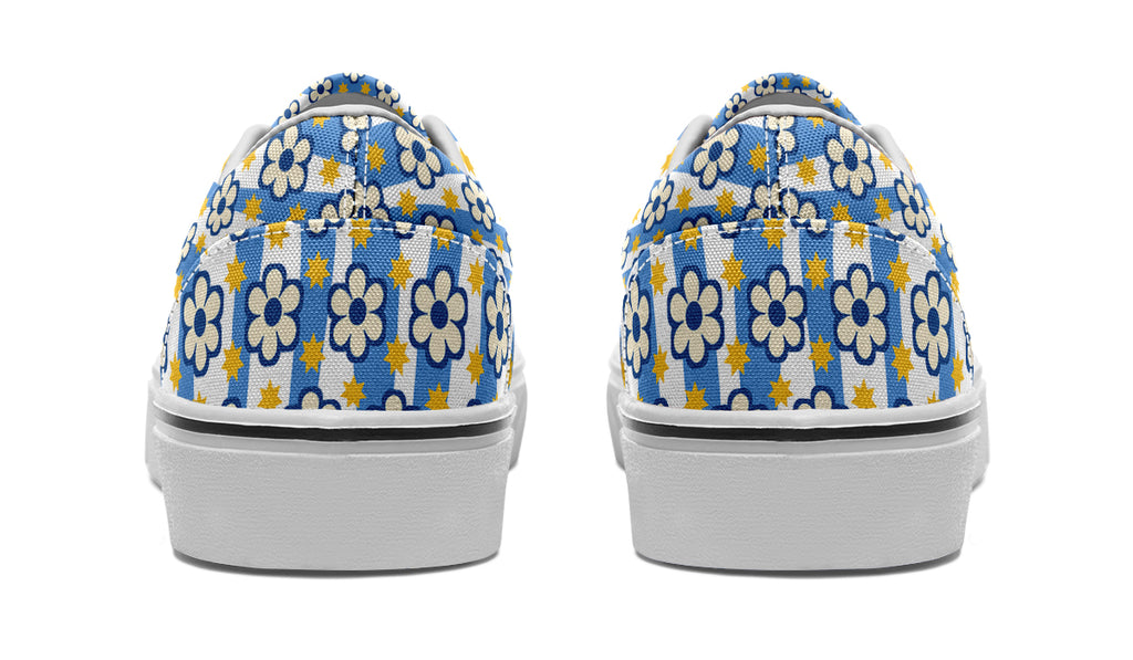 Blue Daisy Stripe
