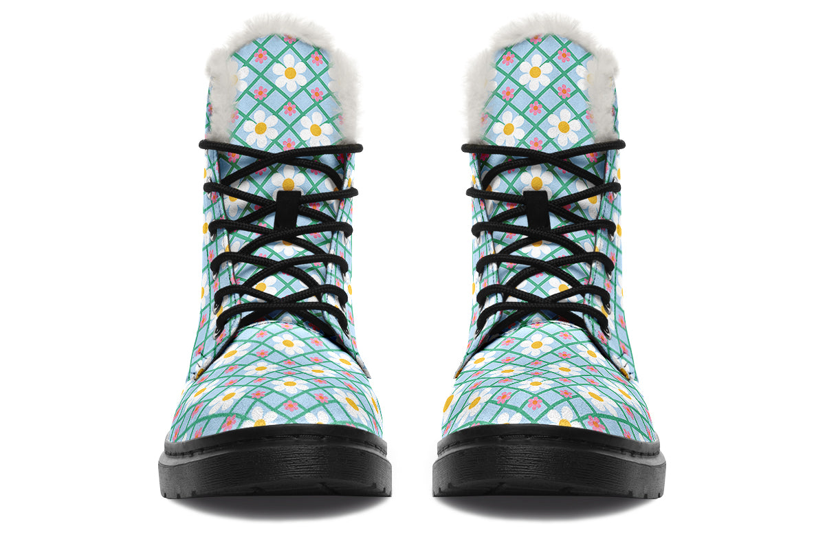 Blue Daisy Lattice