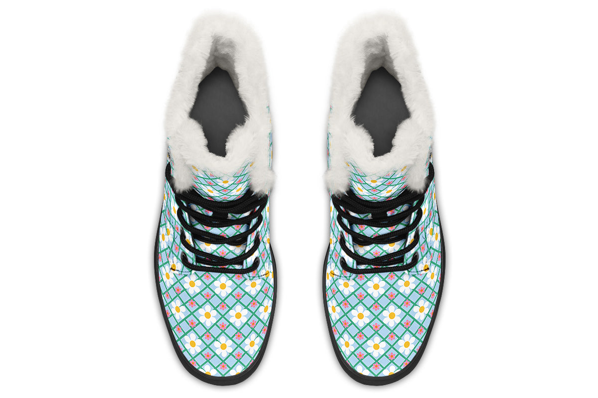 Blue Daisy Lattice