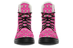 Cream Bows On Hot Pink
