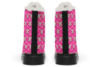 Cream Bows On Hot Pink