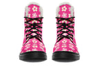 Cream Flowers On Hot Pink