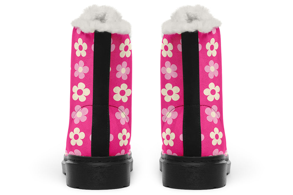 Cream Flowers On Hot Pink