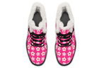 Cream Flowers On Hot Pink