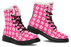 Cream Flowers On Hot Pink