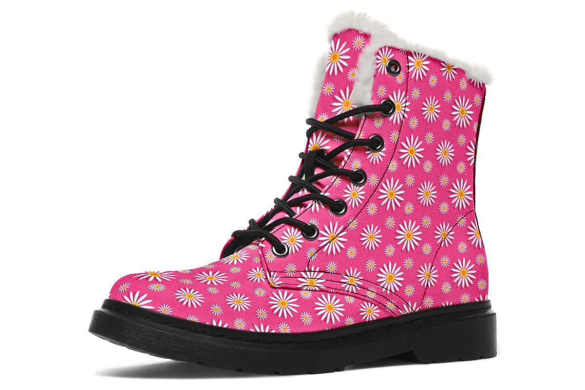 Daisies On Hot Pink