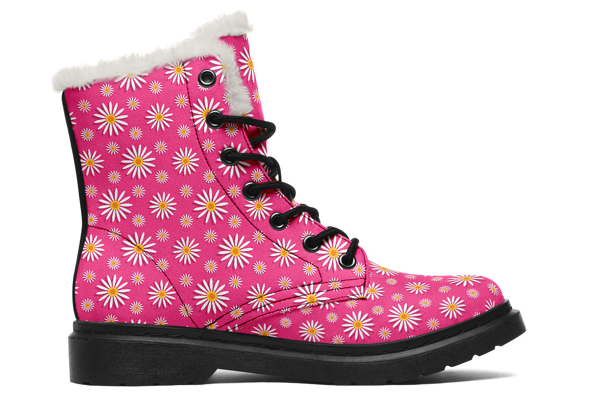 Daisies On Hot Pink