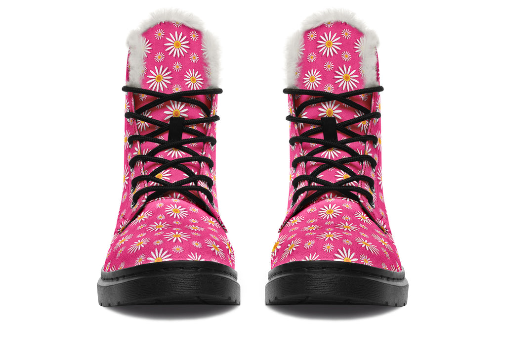 Daisies On Hot Pink